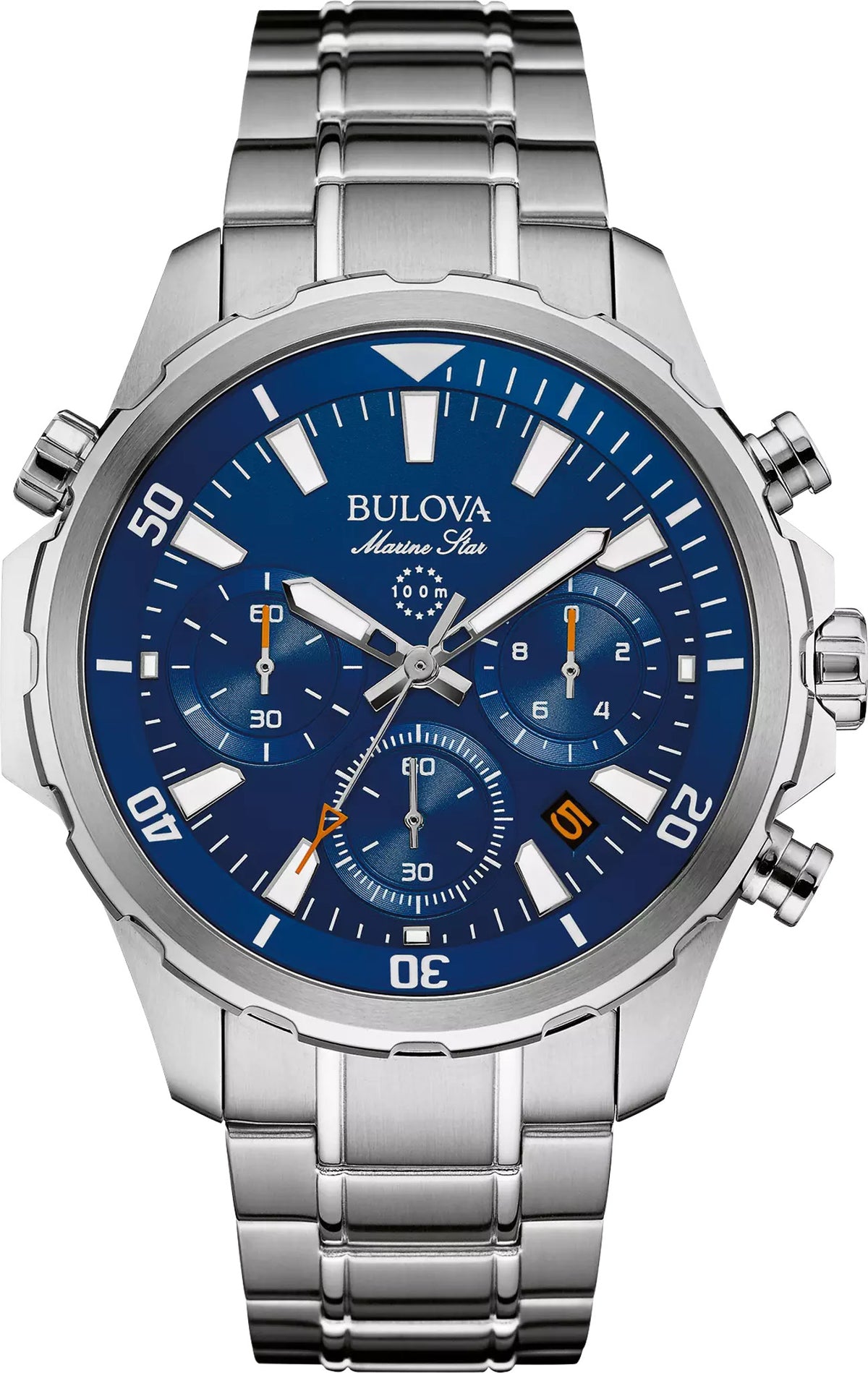 Bulova Marine Star 96B256 — front — Bulova at MEDIUM