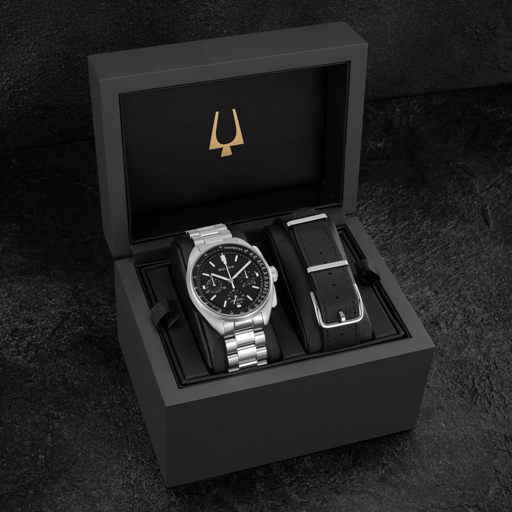 Bulova Lunar Pilot 96K111 — detail view — Bulova at MEDIUM