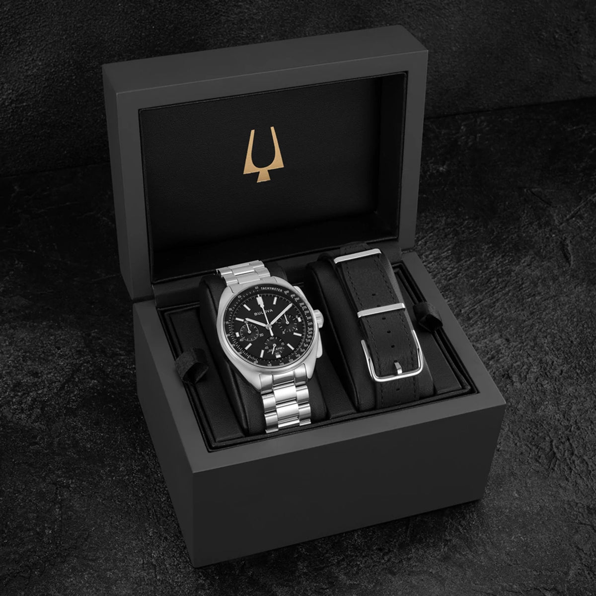 Bulova Lunar Pilot 96K111 — detail view — Bulova at MEDIUM
