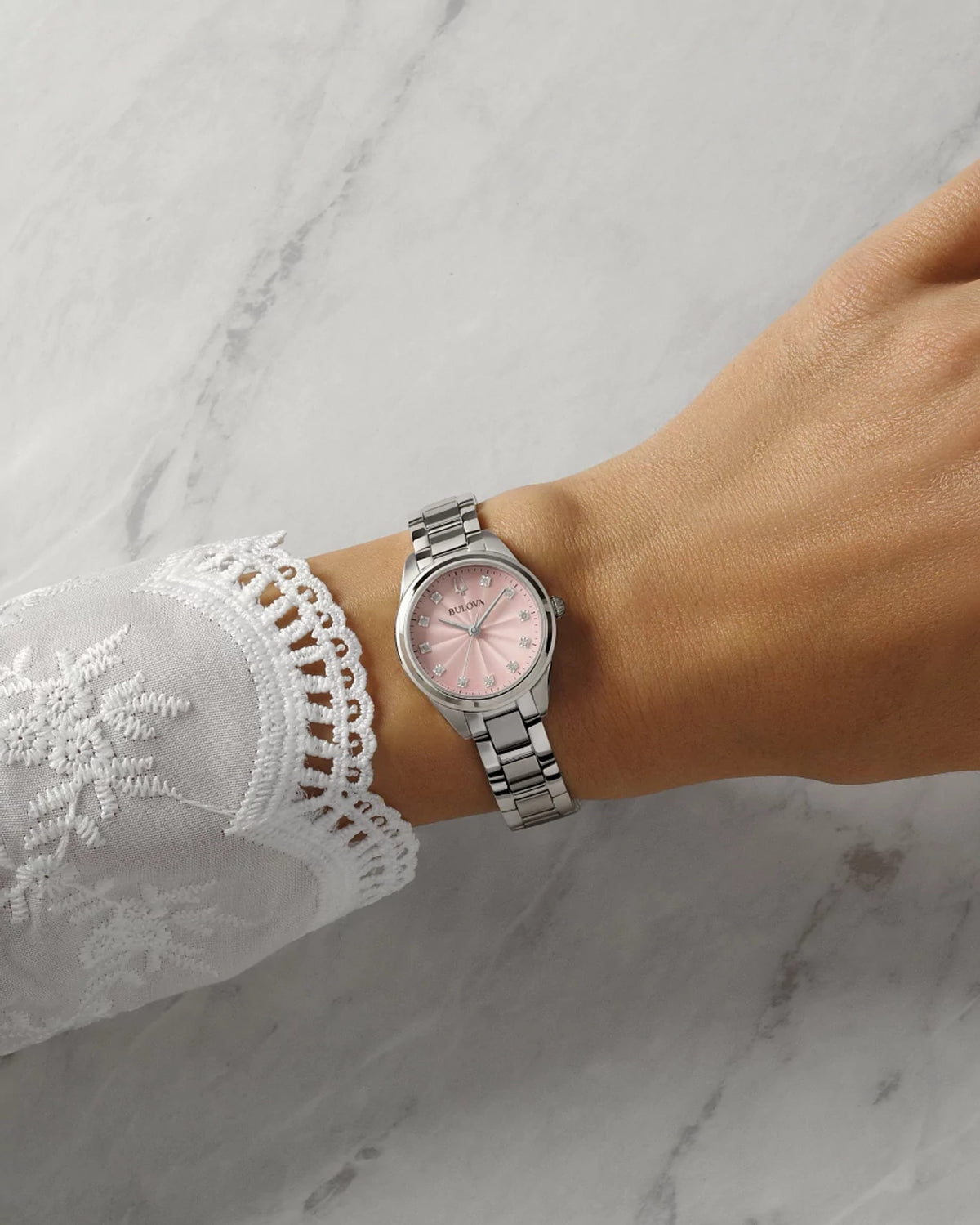 Bulova Sutton Ladies 96P249 — detail view — Bulova at MEDIUM