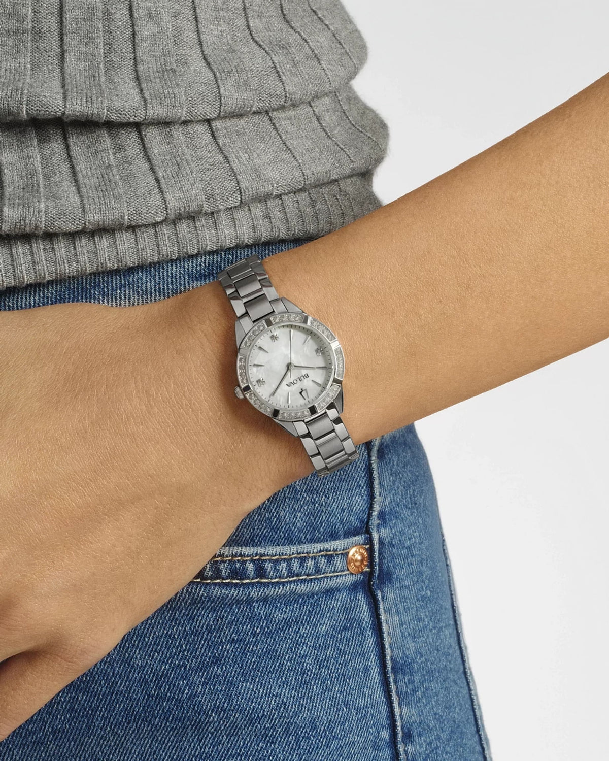 Bulova Sutton Ladies 96R253 — detail view — Bulova at MEDIUM