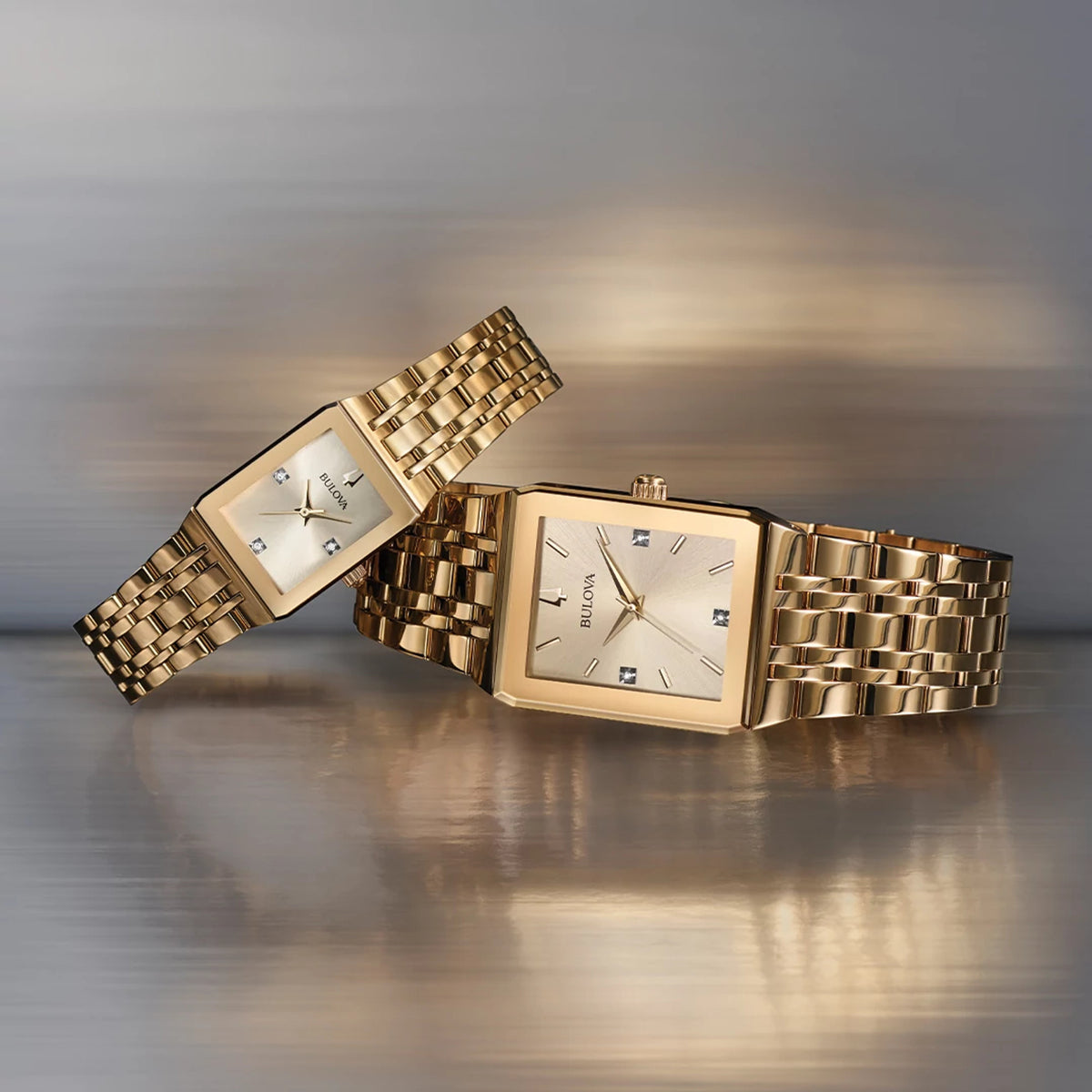 Bulova Quadra 97D120 — detail view — Bulova at MEDIUM