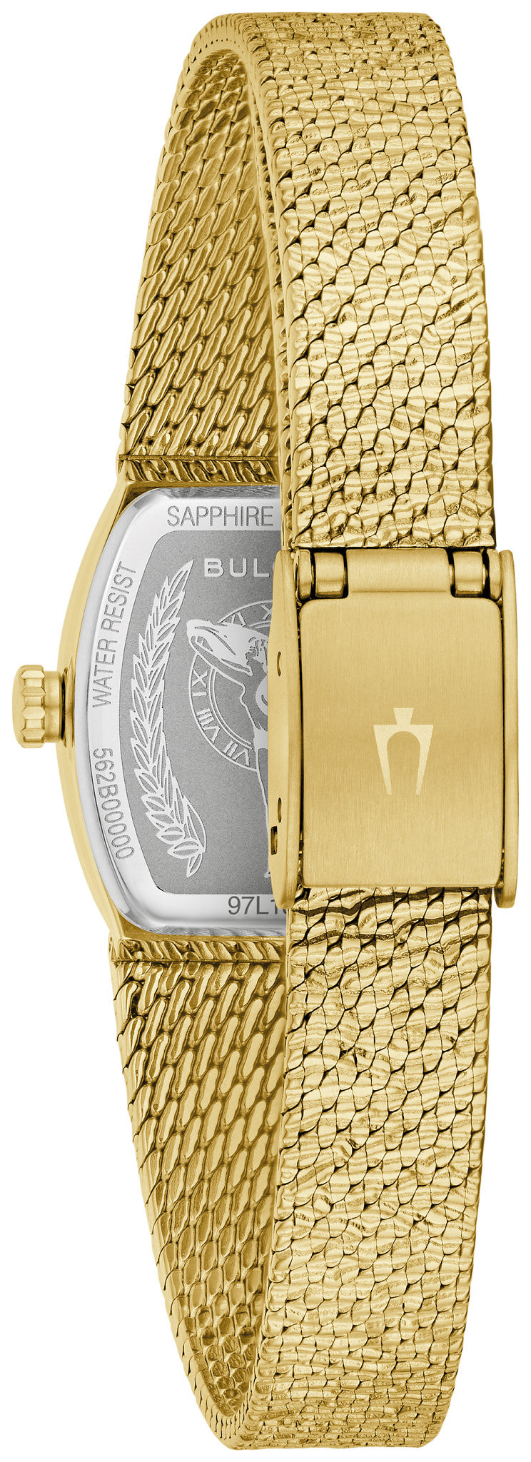 Bulova Goddess of Time 97L184 · Malachite — detail view — Bulova at MEDIUM