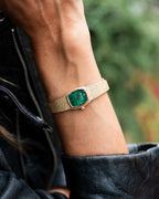 Bulova Goddess of Time 97L184 · Malachite — detail view — Bulova at MEDIUM
