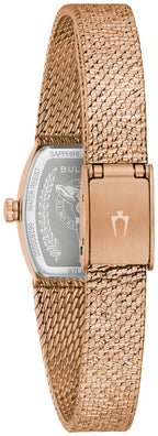 Bulova Goddess of Time 97L185 · Tiger's Eye — detail view — Bulova at MEDIUM