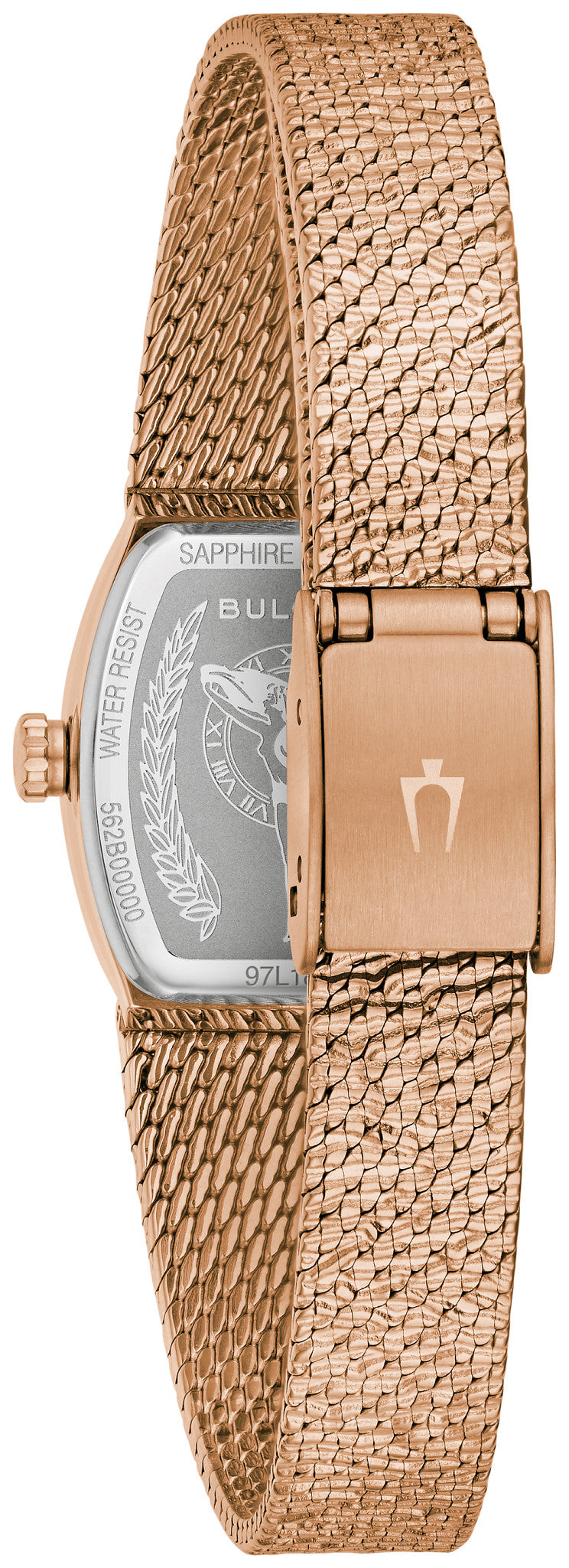 Bulova Goddess of Time 97L185 · Tiger's Eye — detail view — Bulova at MEDIUM