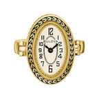 Bulova Art Deco 150th 97L188 Art Deco Ring Watch ivory dial — Bulova at MEDIUM