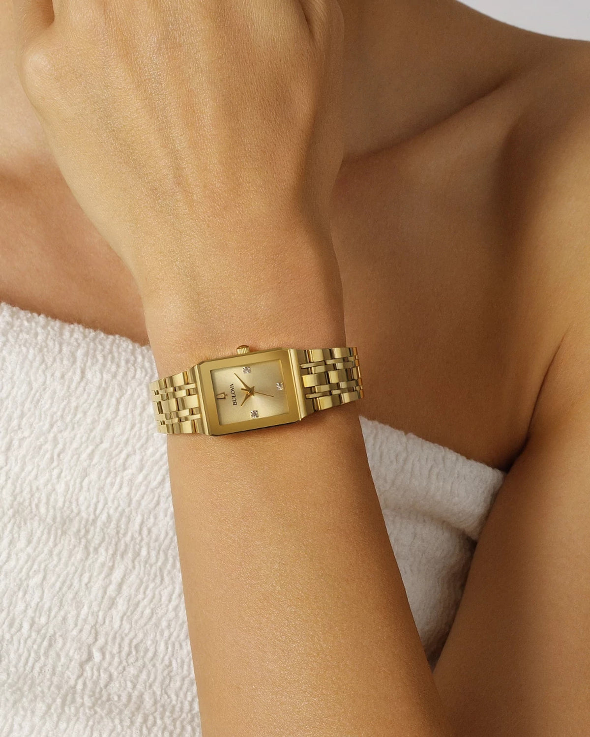 Bulova Quadra 97P140 — detail view — Bulova at MEDIUM