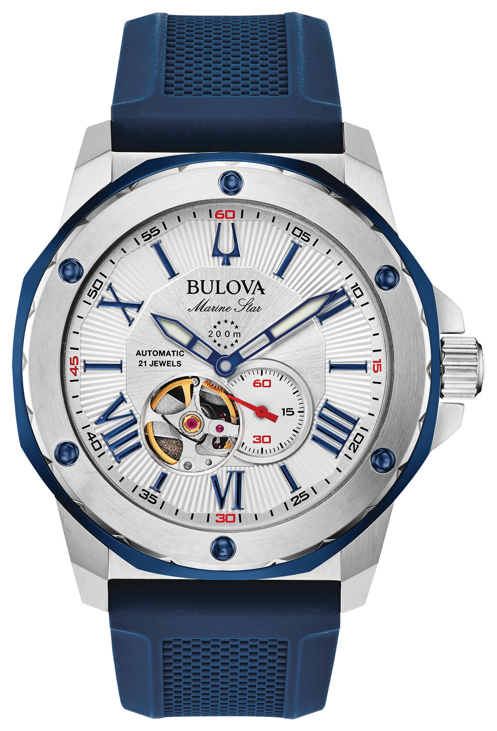 Bulova Marine Star 98A225 — front — Bulova at MEDIUM