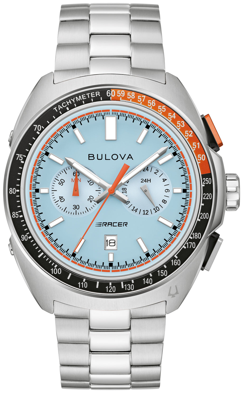 Bulova Racer Chronograph 98B432 — front — Bulova at MEDIUM