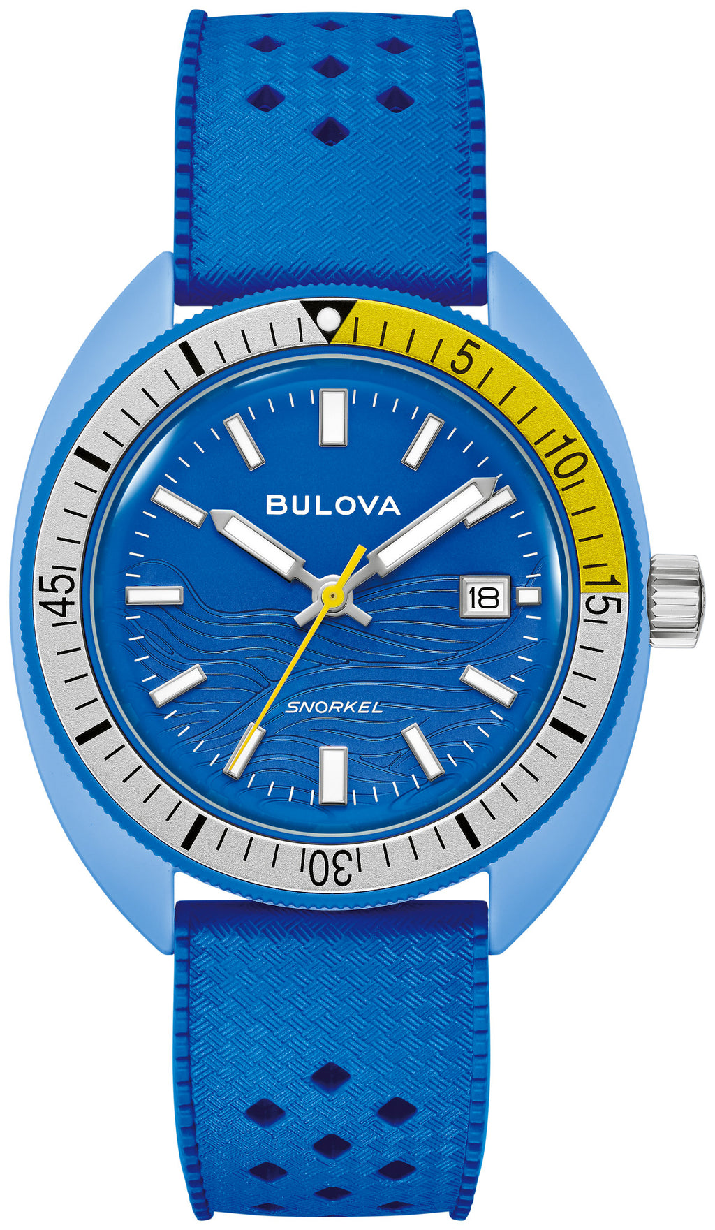 Bulova Snorkel 98B445 · Blue Tang Fish — front — Bulova at MEDIUM