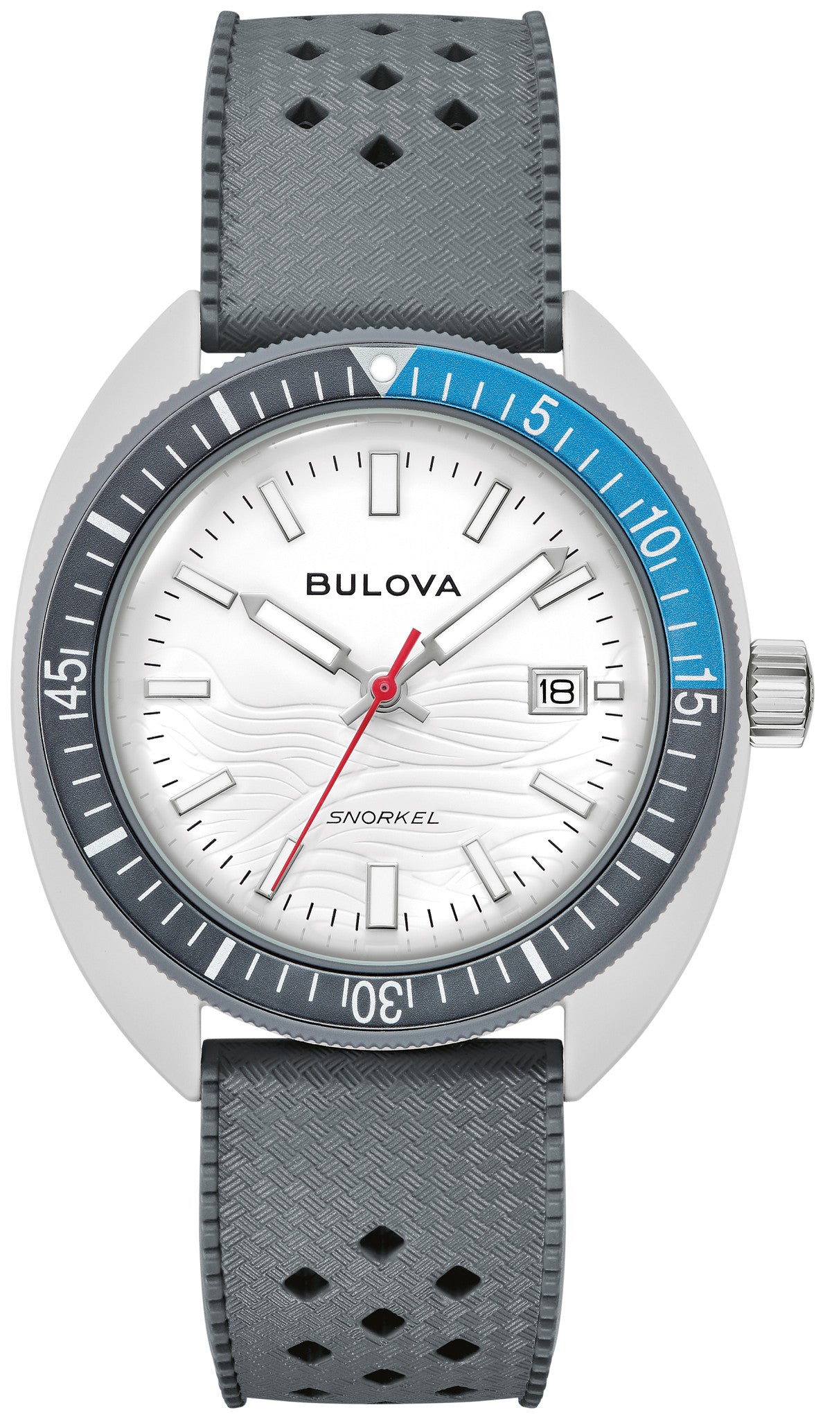 Bulova Snorkel 98B449 · Great White Shark — front — Bulova at MEDIUM