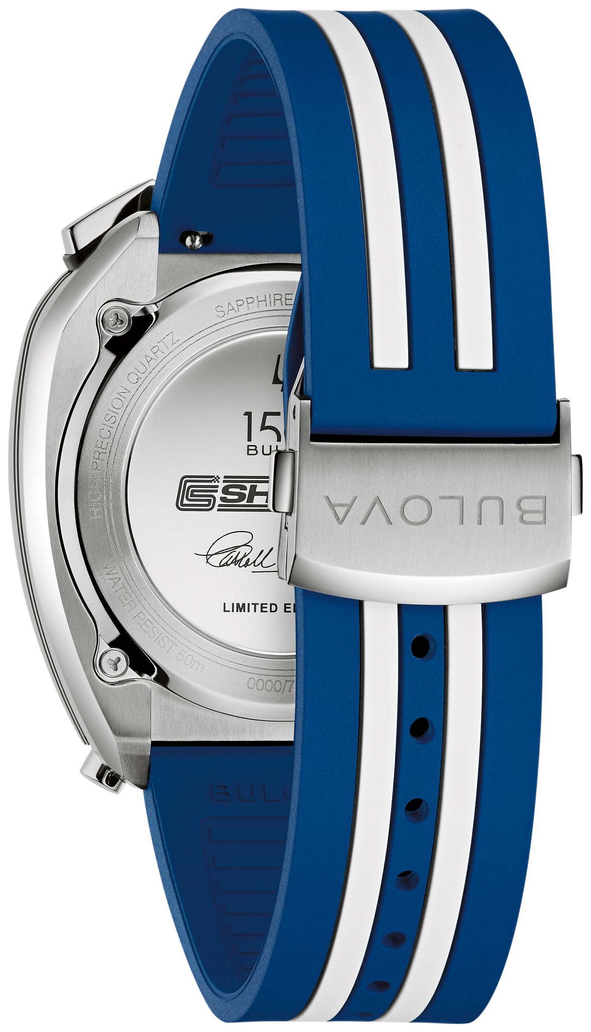 Bulova Shelby Racer Chronograph 98B452 — detail view — Bulova at MEDIUM