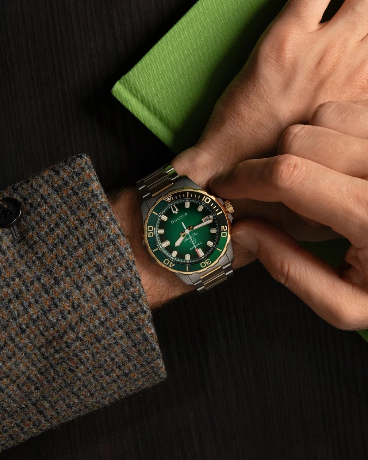 Bulova Marine Star 98B467 — detail view — Bulova at MEDIUM
