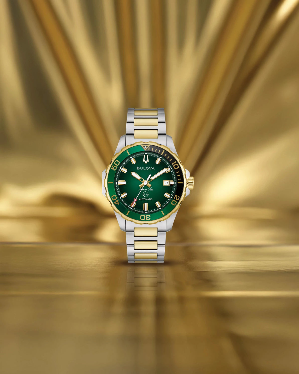 Bulova Marine Star 98B467 — detail view — Bulova at MEDIUM