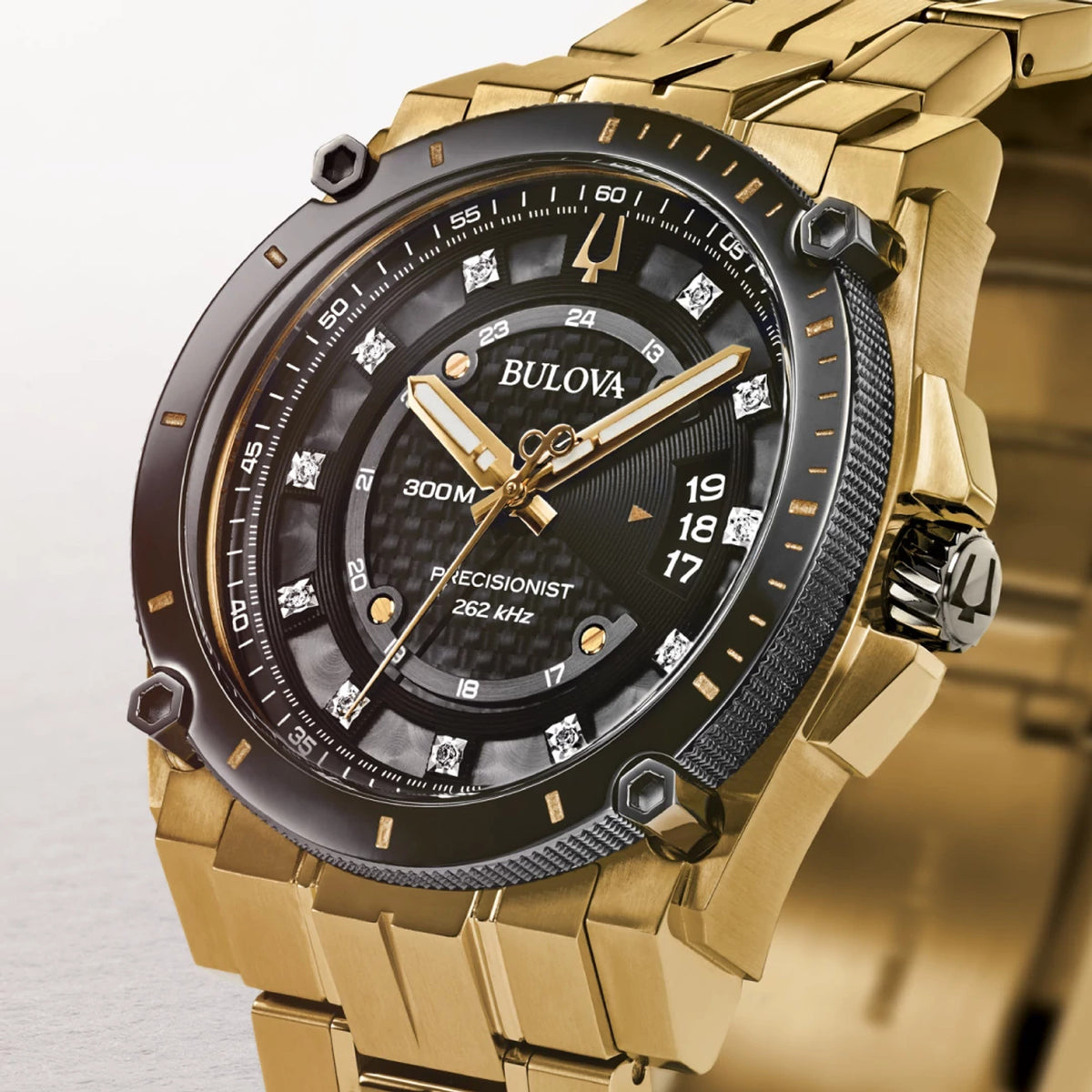 Bulova Precisionist 98D156 — detail view — Bulova at MEDIUM