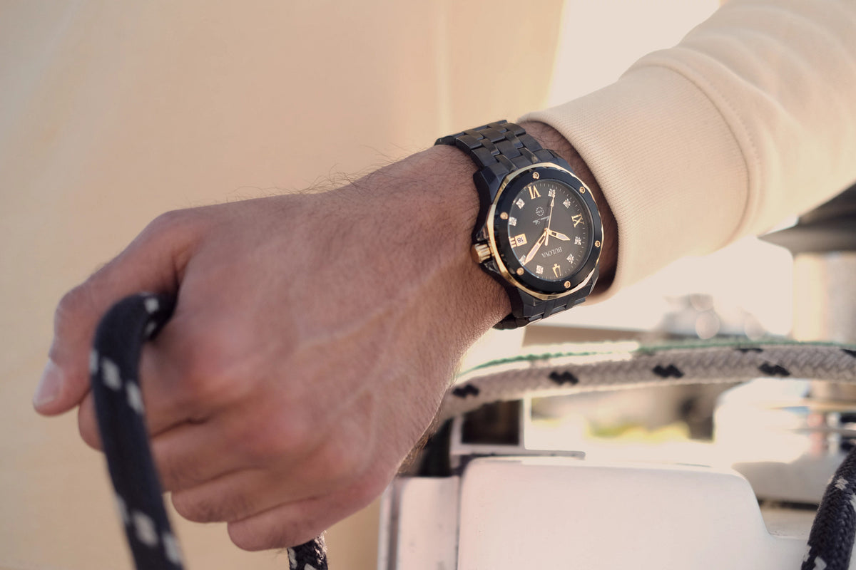 Bulova Marine Star 98D176 — detail view — Bulova at MEDIUM
