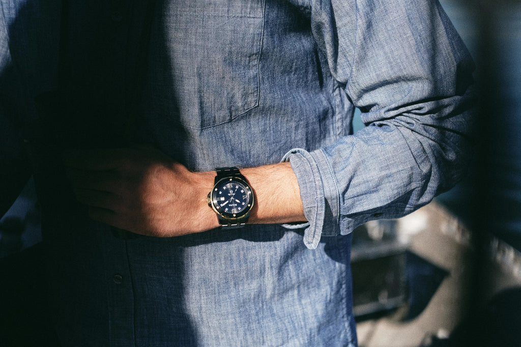 Bulova Marine Star 98D176 — detail view — Bulova at MEDIUM