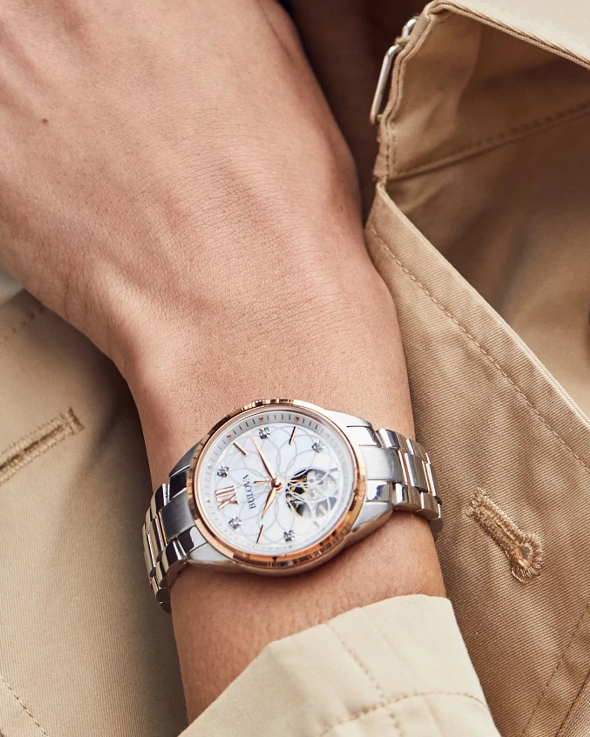 Bulova Sutton Ladies 98P170 — detail view — Bulova at MEDIUM