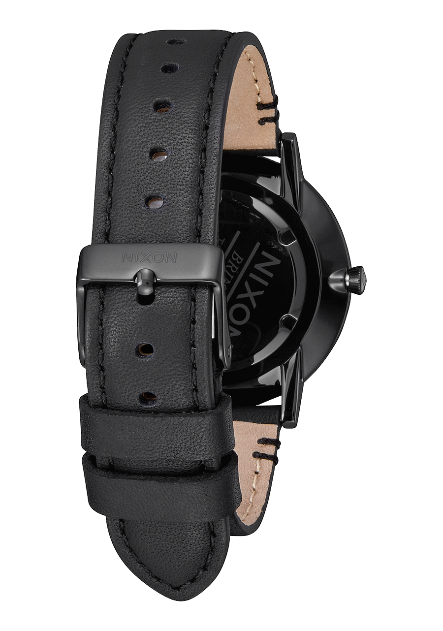 Porter Leather - All Black / Gold