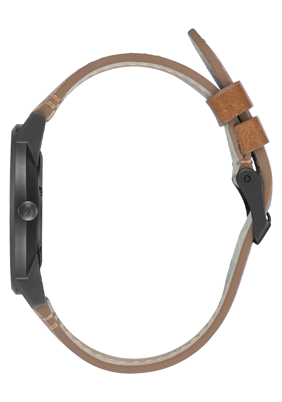 Porter Leather - Gunmetal / Charcoal / Taupe