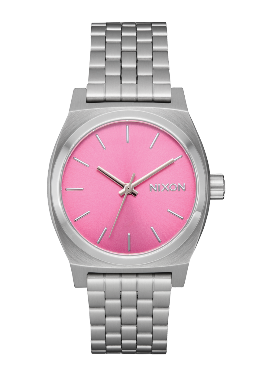 Medium Time Teller - Silver / Pink