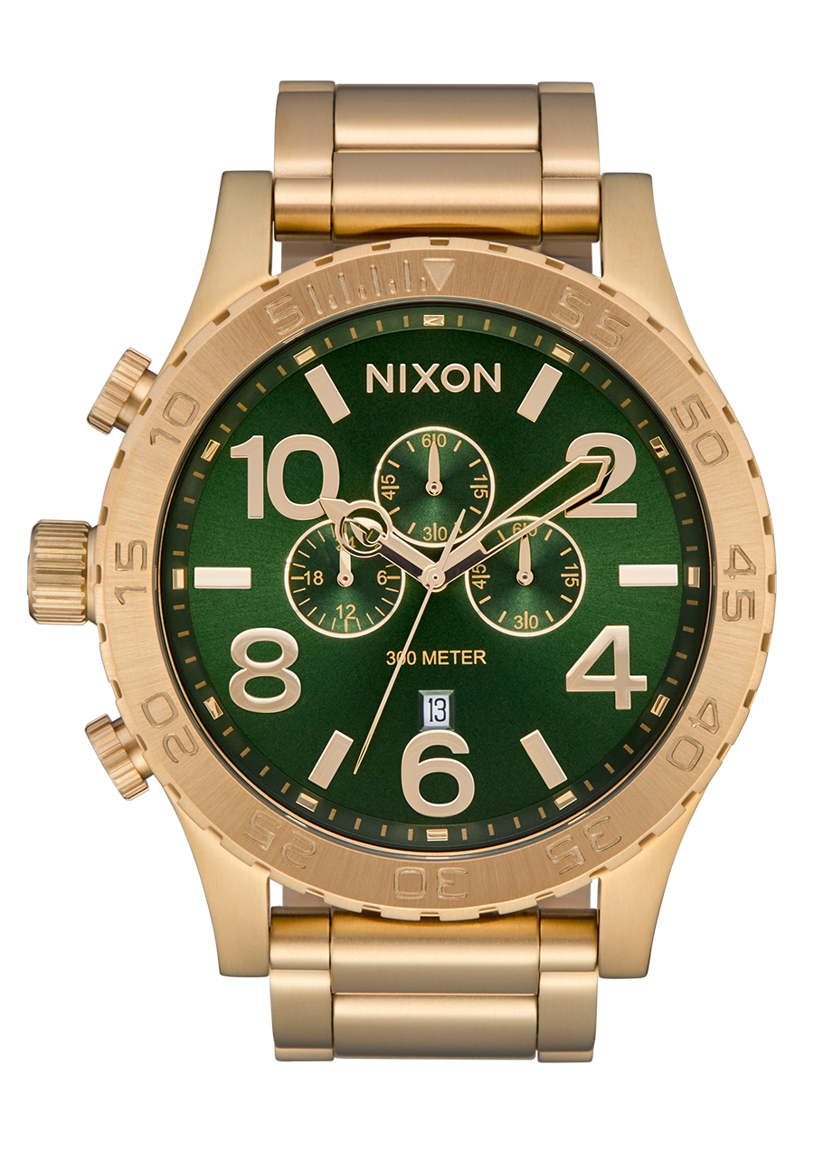 51-30 Chrono - Gold / Green Sunray