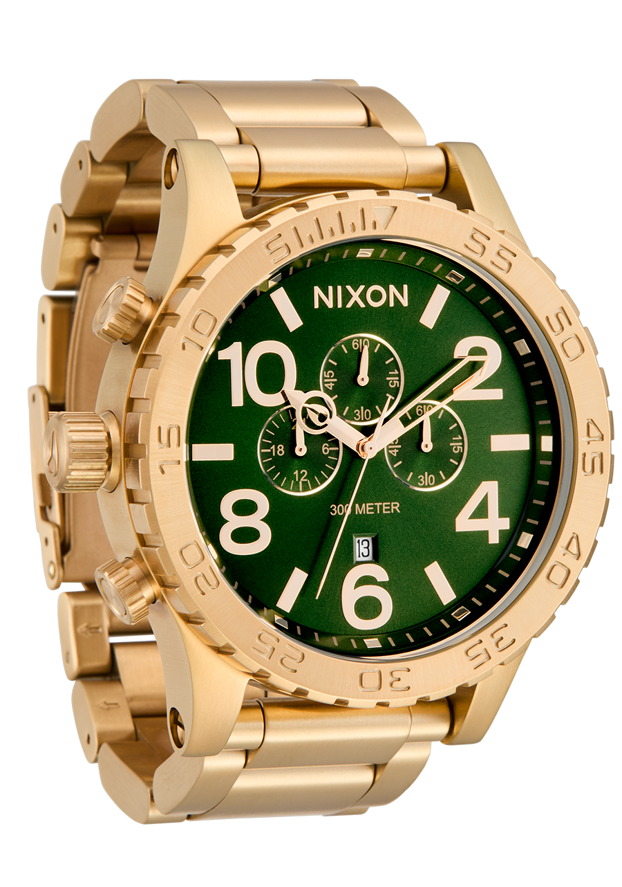 51-30 Chrono - Gold / Green Sunray
