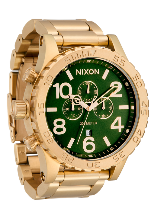 51-30 Chrono - Gold / Green Sunray