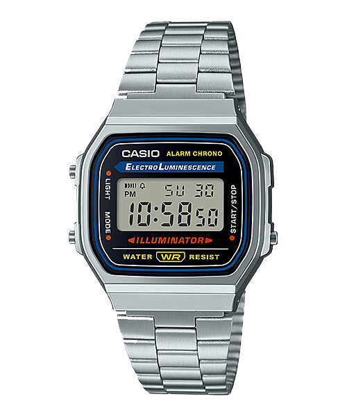 Casio Illuminator A168WA-1 · Silver