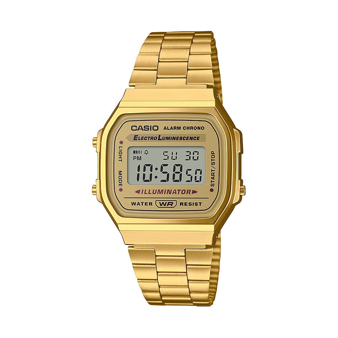 Casio Illuminator A168WG-9 · Gold