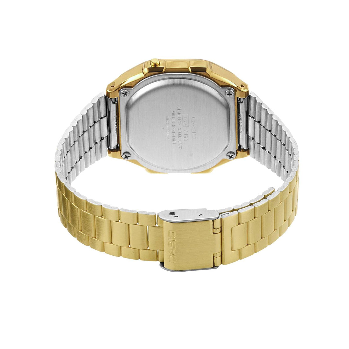 Casio Illuminator A168WG-9 · Gold - back
