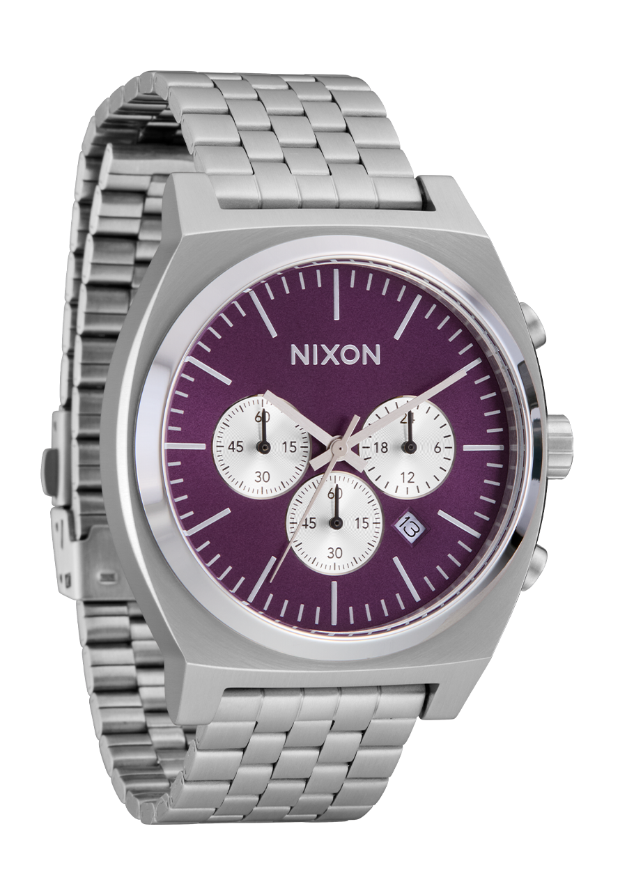 Time Teller Chrono - Silver / Purple Sunray