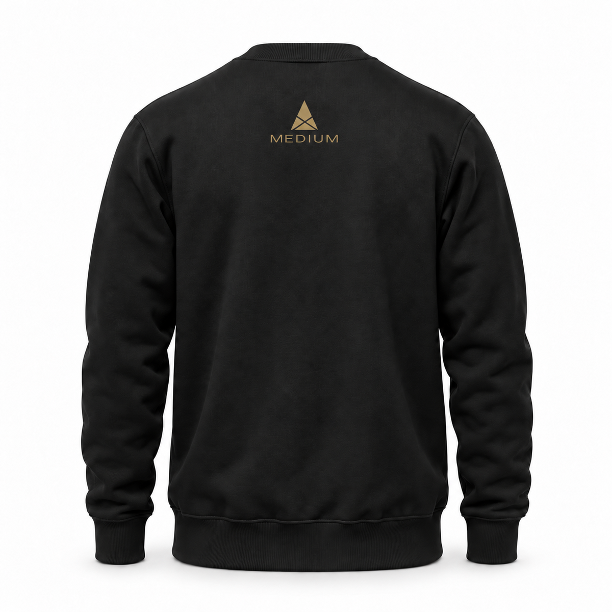 The Backstory Crewneck — Black — back