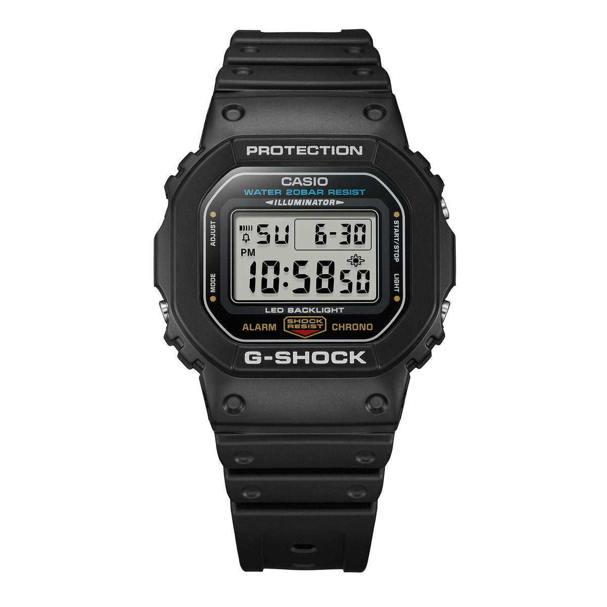 G-SHOCK The Square 5600 DW-5600UE-1 · Black - view 2