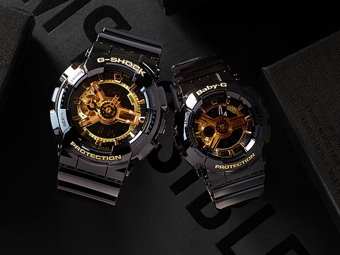 G-SHOCK GA-110 GA-110GB-1A · Black & Gold - view 2