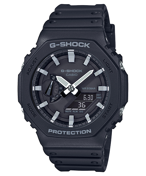 G-SHOCK GA-2100 Octagon GA-2100-1A · Black & White