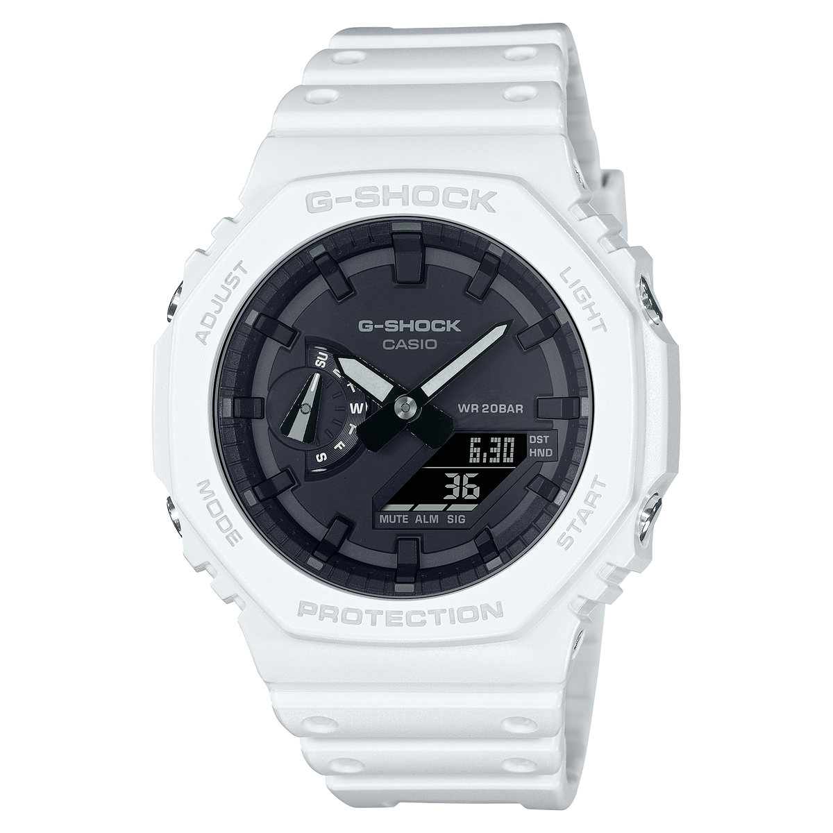 G-SHOCK GA-2100 Octagon GA-2100-7A · White