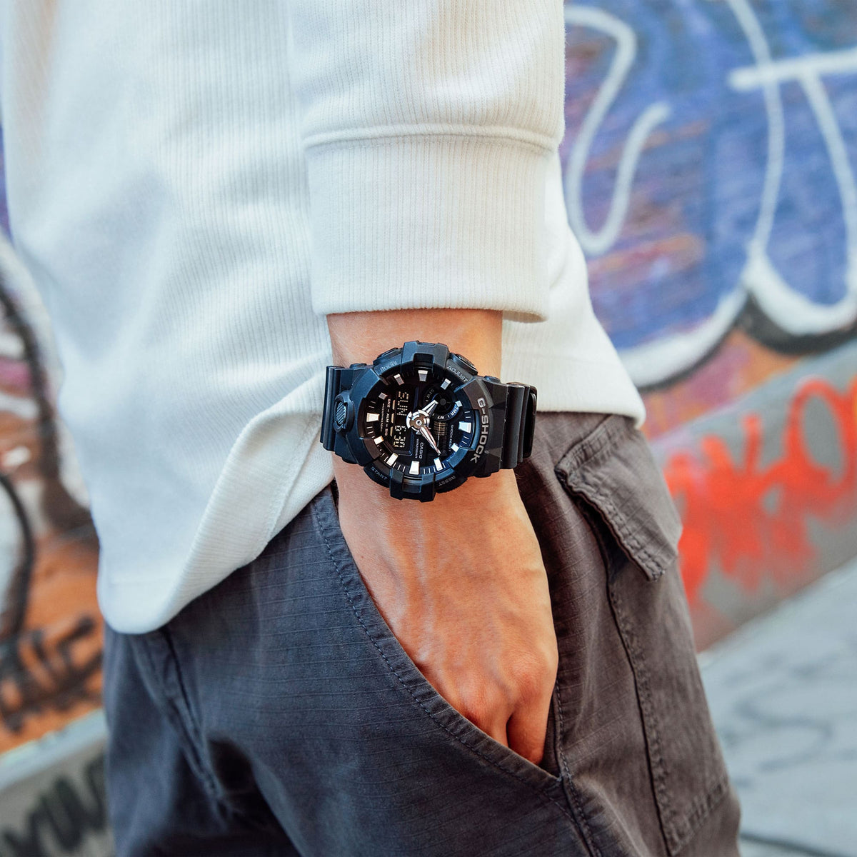 G-SHOCK GA-700 GA-700-1B · Black - view 3