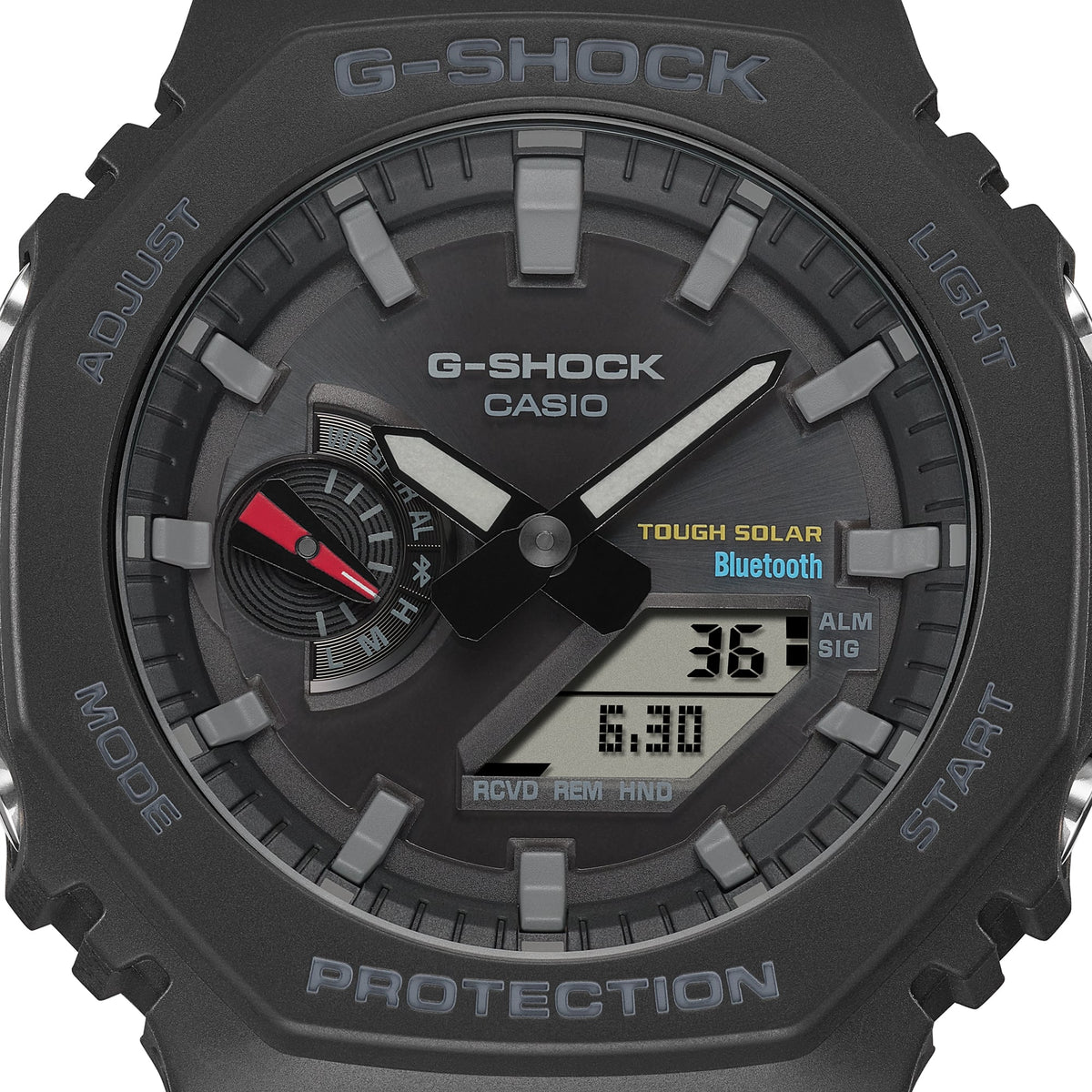 G-SHOCK Solar GA-B2100 Octagon GA-B2100-1A · Black