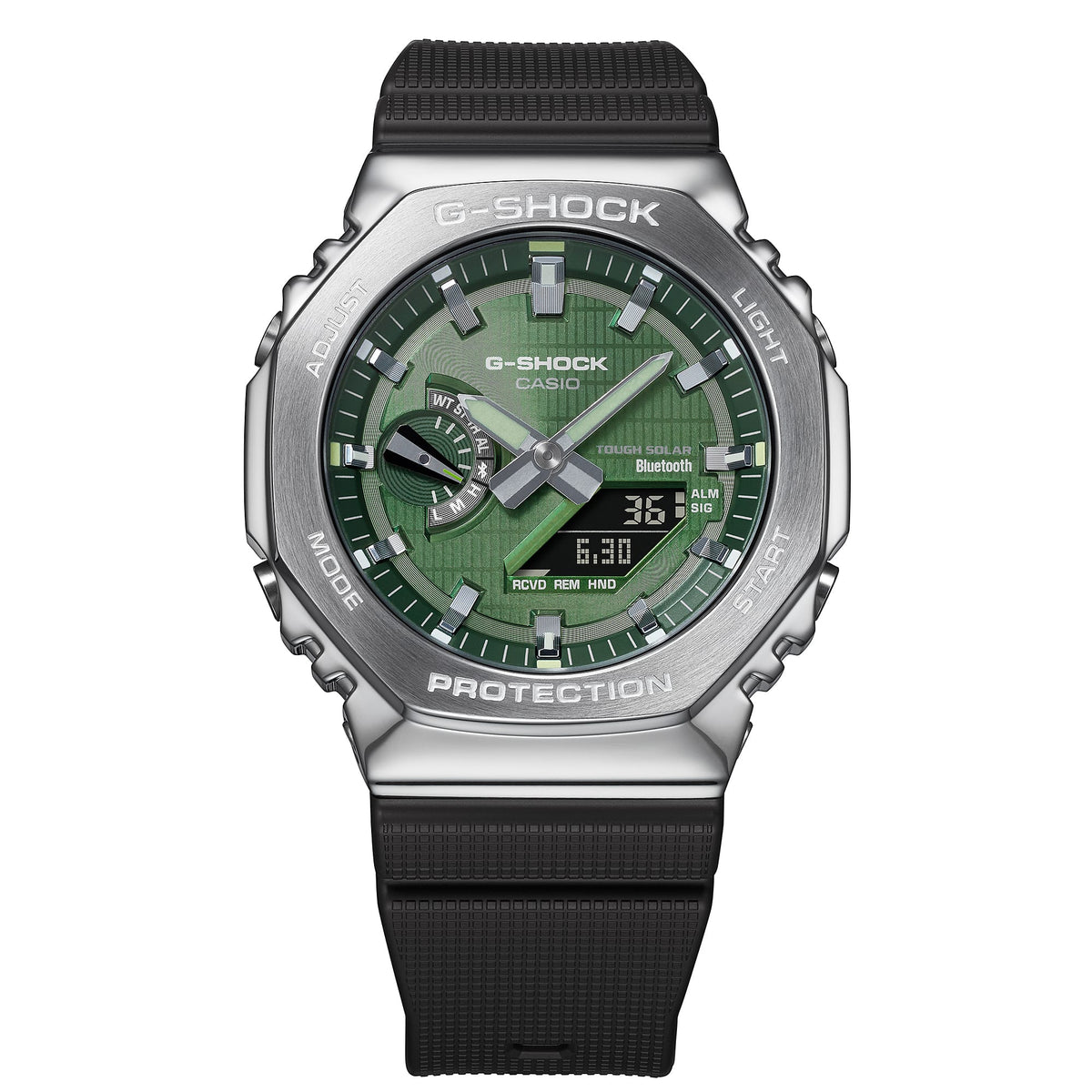 G-SHOCK G-STEEL GBM-2100 Octagon GBM-2100A-1A3 · Green - view 2