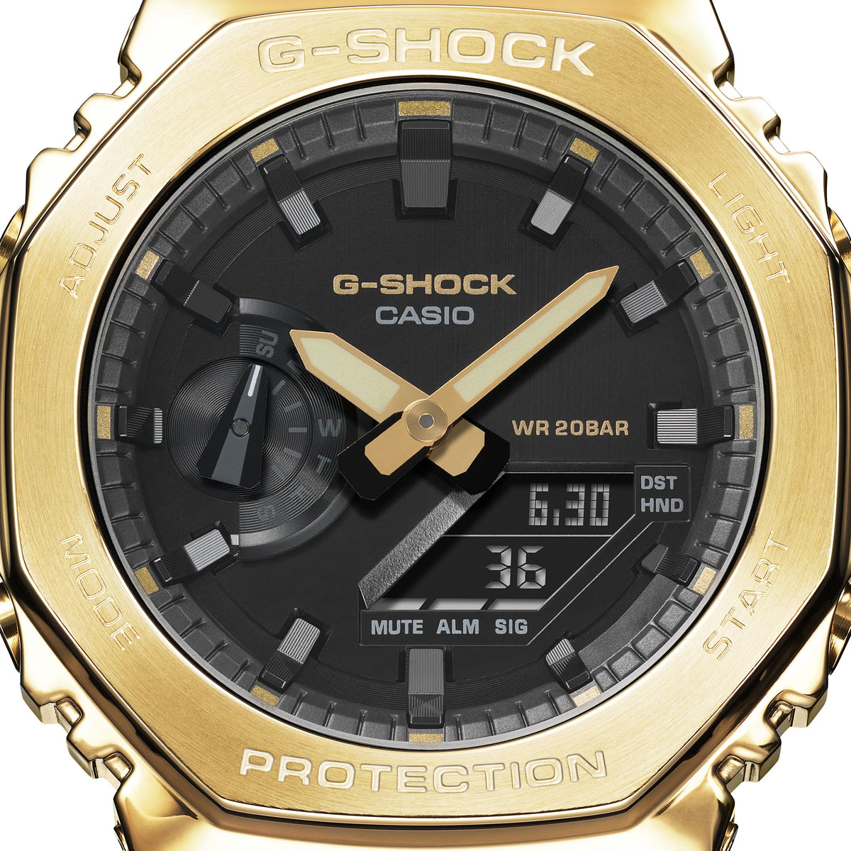G-SHOCK Metal GM-2100 Octagon GM-2100G-1A9 · Gold