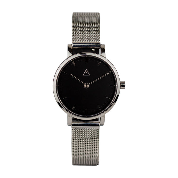 The Base 28 · Black / Silver / Silver Mesh
