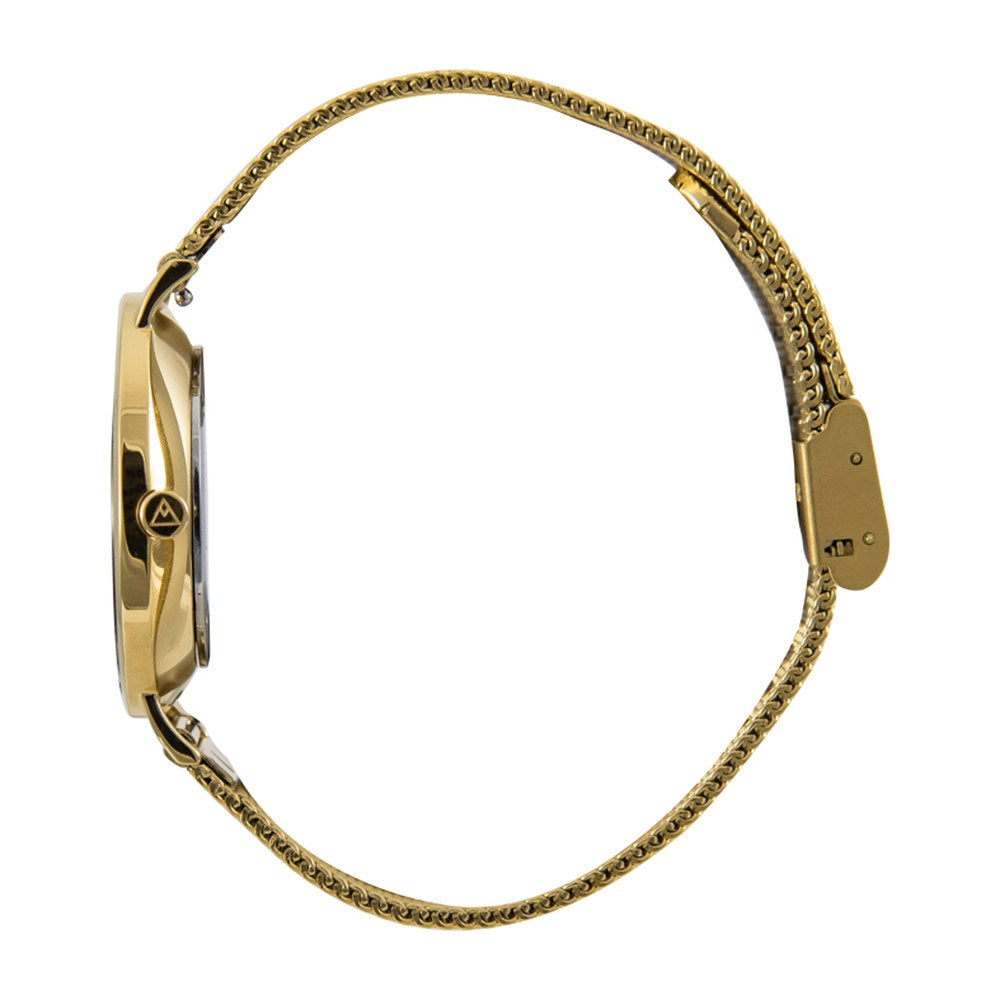 The Debut 36 · White / Gold / Gold Mesh