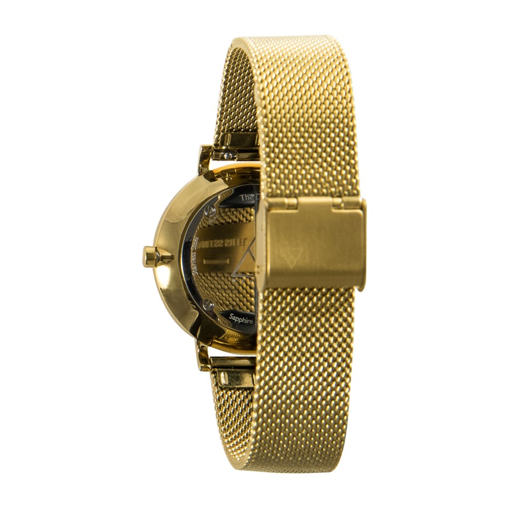 The Debut 36 · White / Gold / Gold Mesh