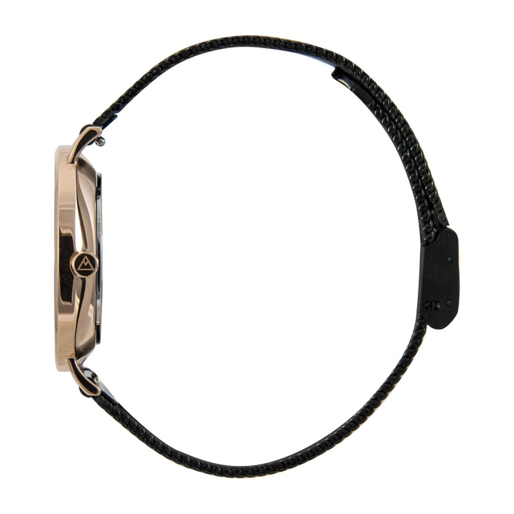 The Peak 36 · Black / Rose Gold / Black Mesh