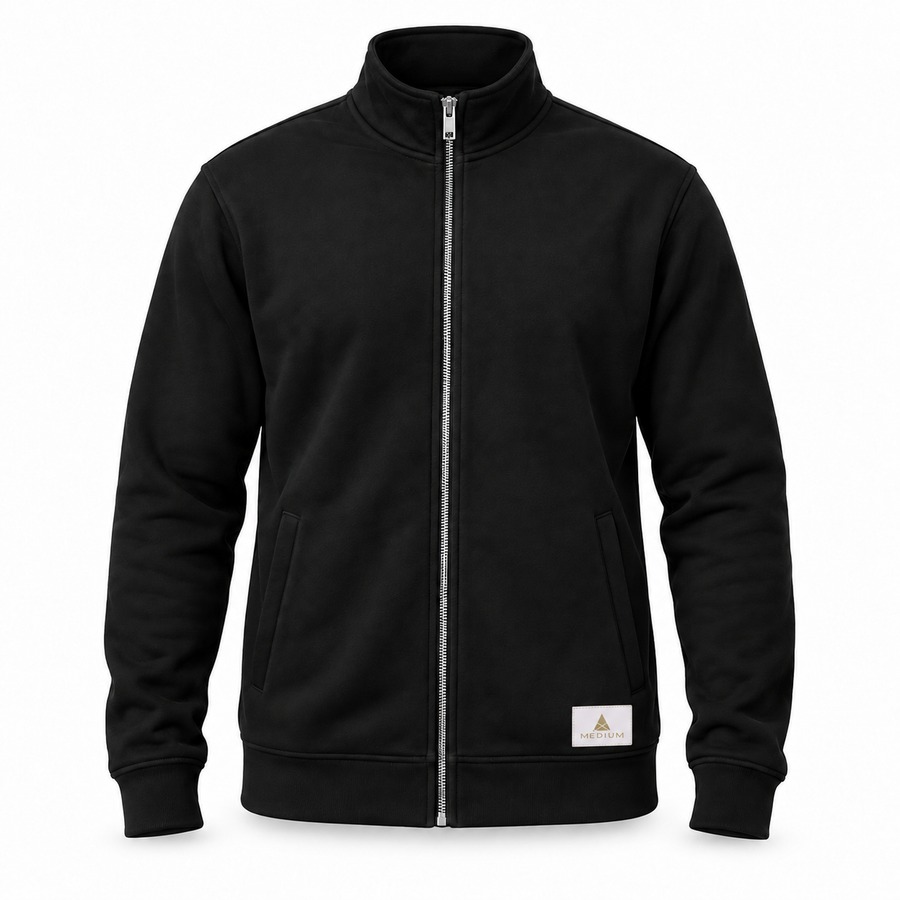 The Rewrite Full Zip — Black — front