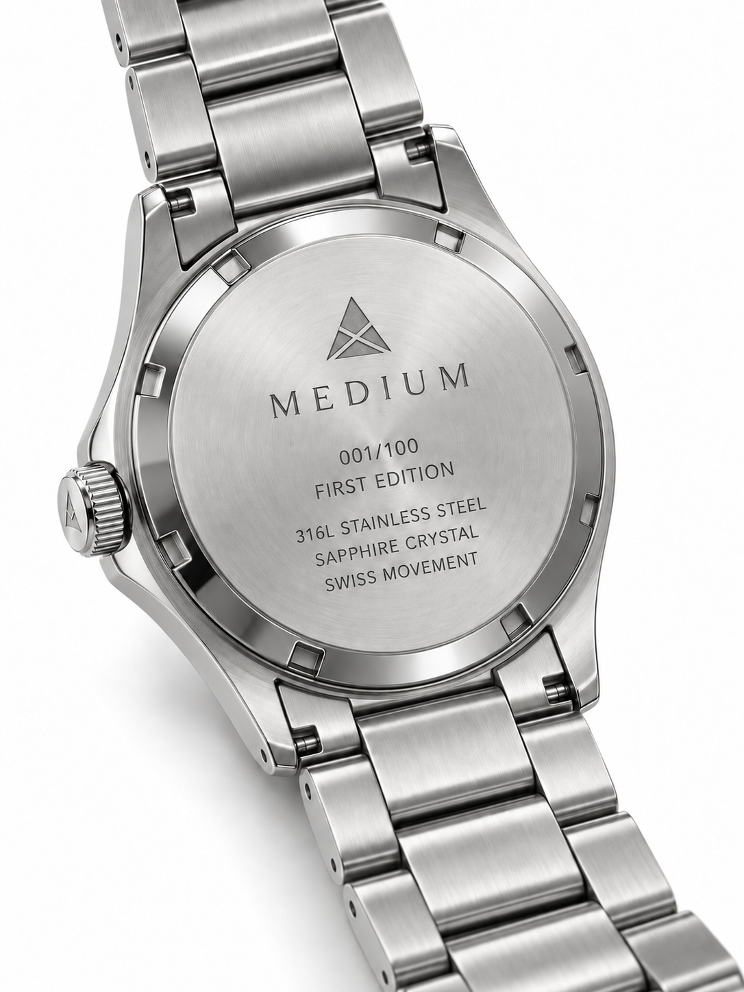 The Comeback First Edition 42mm — Silver / Green — numbered caseback
