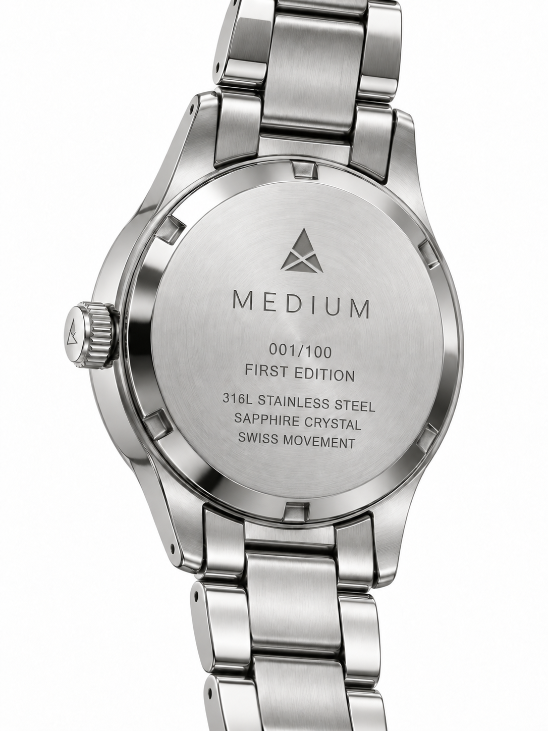 The Comeback First Edition 38mm — Silver / Green — numbered caseback