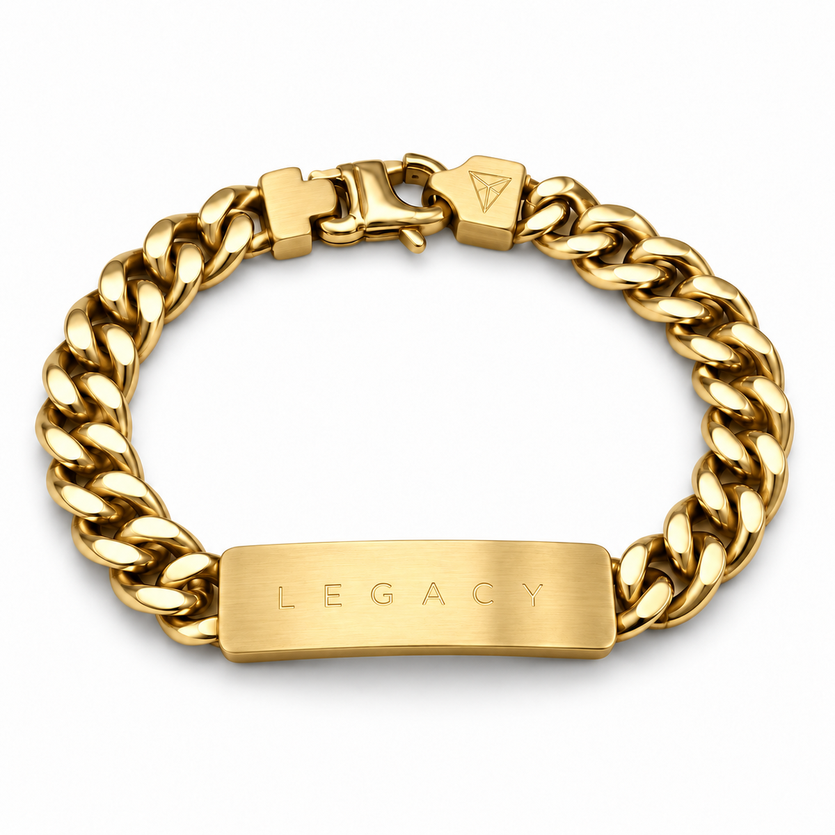 Men’s Word Bracelet — Gold — engraved LEGACY